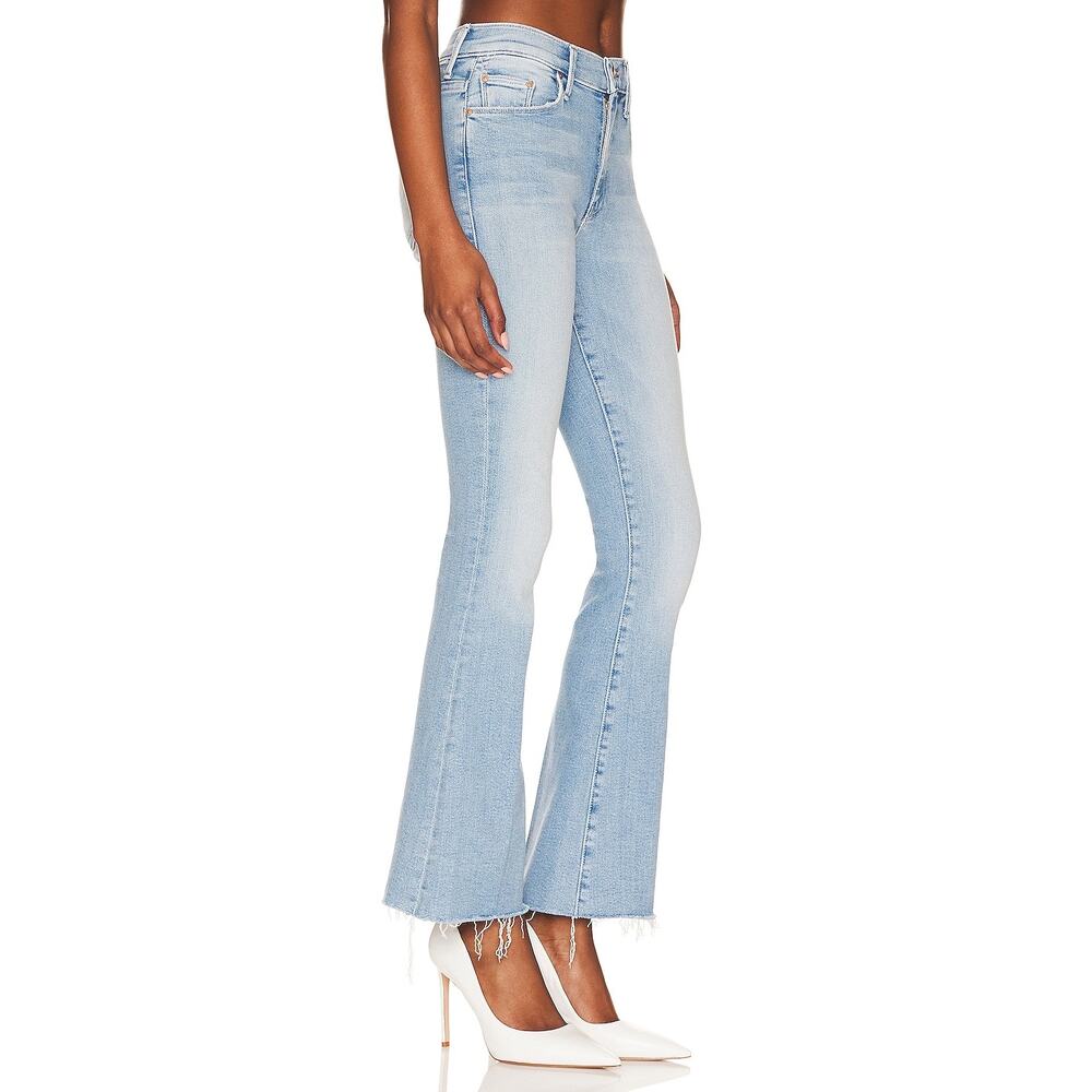 Mother Women's The Weekender Fray Flare Jeans In California Cruiser Size 25 Nwt